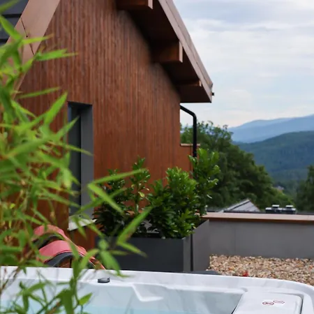 Apartmán Kras Rubin 304 Z Prywatnym Jacuzzi I Tarasem Z Widokiem Na Gory Sklářská Poruba