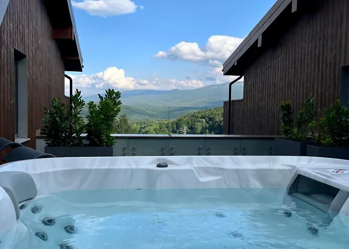 Апартаменты Kras Rubin 304 Z Prywatnym Jacuzzi I Tarasem Z Widokiem Na Gory Шклярска-Поремба